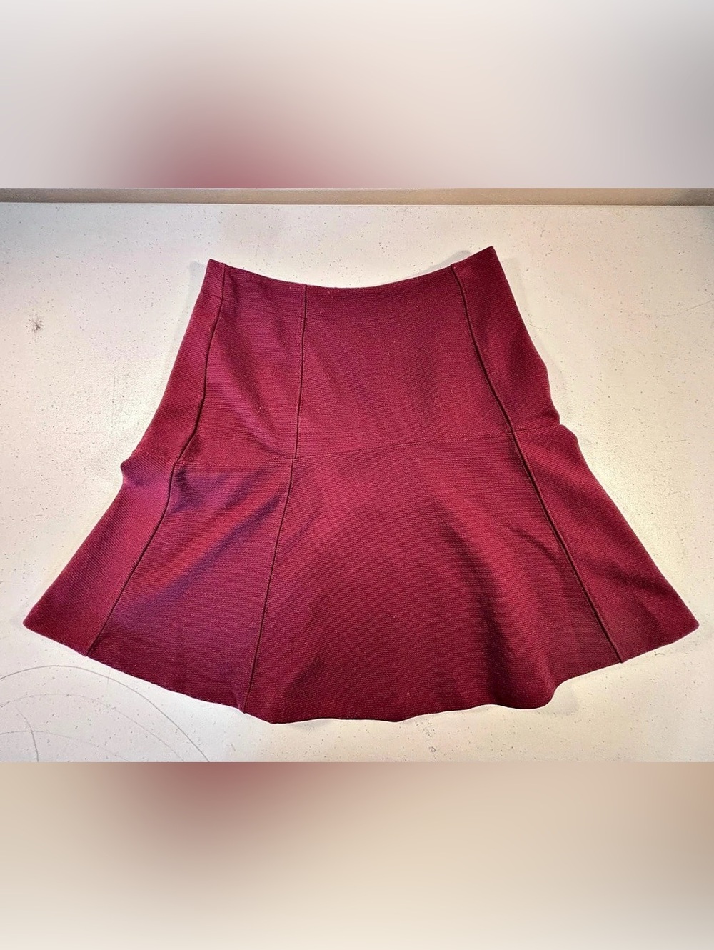 LOFT Mini Skirt in Red Size 2